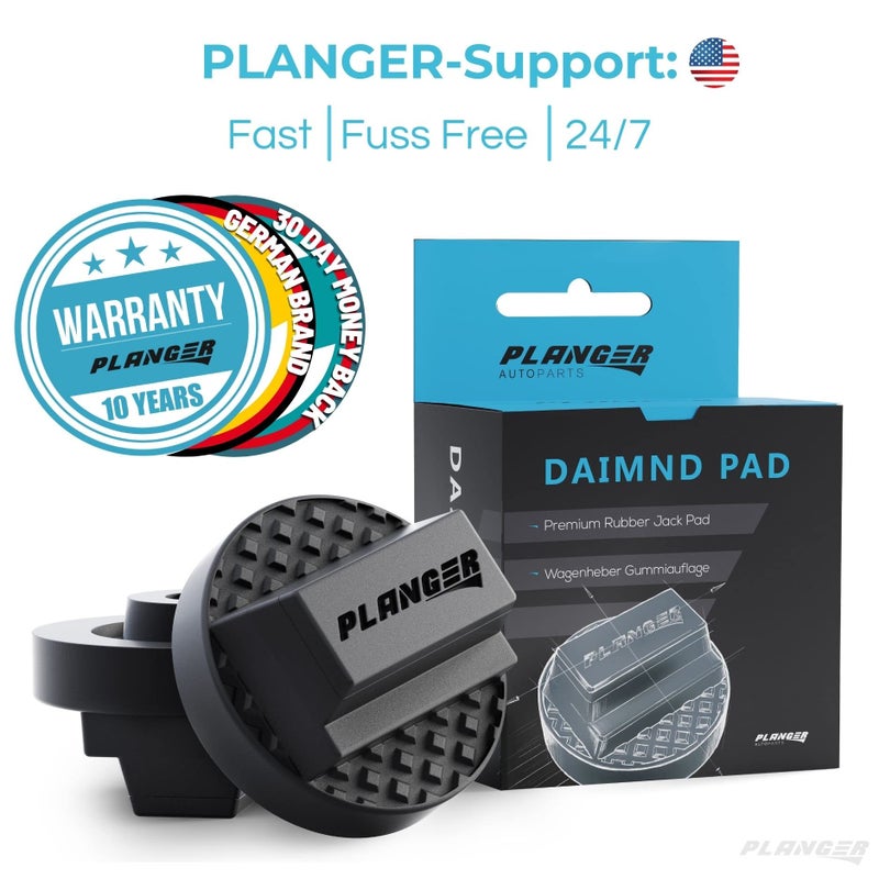 PLANGERÂ® - Daimnd Pad - Rubber Jack Pad for Mercedes Benz (Special CAR Brands from Germany) Trolley Jack, Vehicle Lift and Axle Stand - Protects Your Car, SUV - Image 5